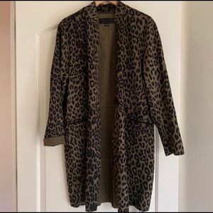 BlankNYC leopard trench coat
